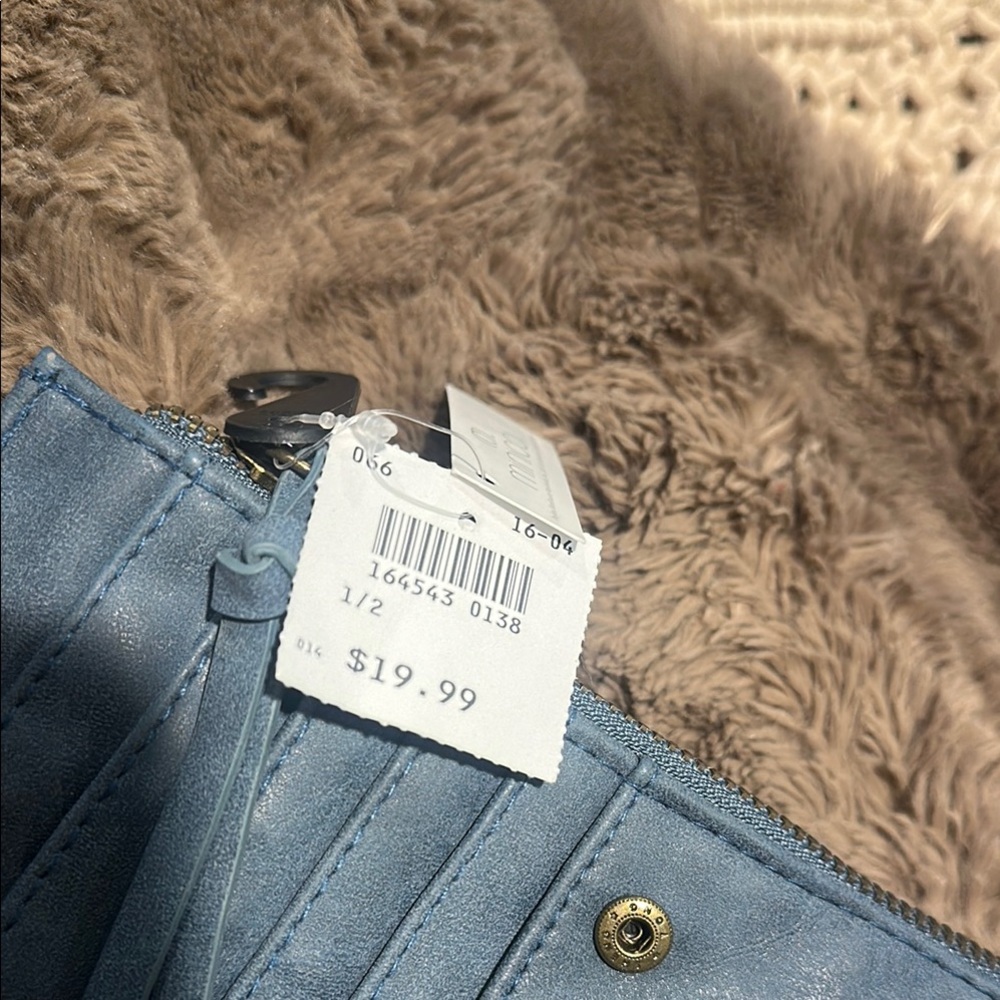 Monicci-Blue Women's Bag & matching Wallet - Picture 8 of 10